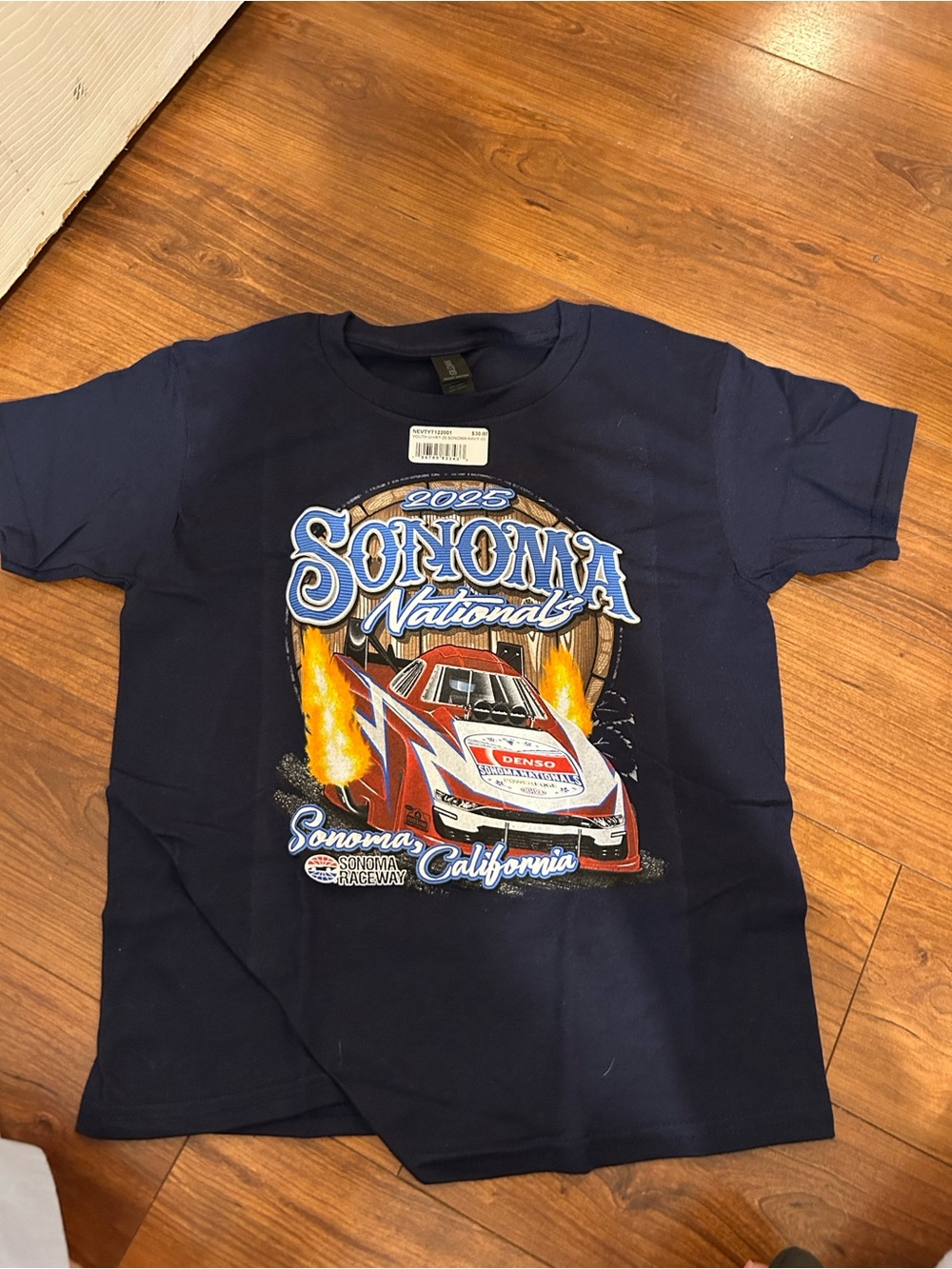 Gildan Navy Long Sleeve Sonoma Nationals Racecar Tee